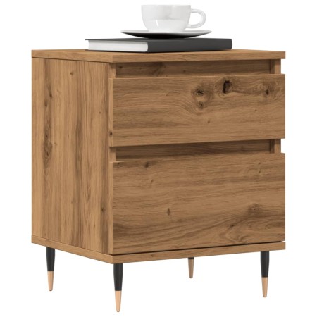 Mesitas de noche 2 uds madera roble artisian 40x35x50 cm de , Mesitas de noche - Ref: Foro24-857399, Precio: 101,49 €, Descue...