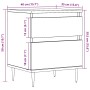 Mesitas de noche 2 uds madera roble artisian 40x35x50 cm de , Mesitas de noche - Ref: Foro24-857399, Precio: 101,49 €, Descue...