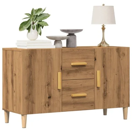 Aparador de madera de ingeniería roble artisan 100x36x60 cm by , Sideboards - Ref: Foro24-856903, Price: 94,09 €, Discount: %