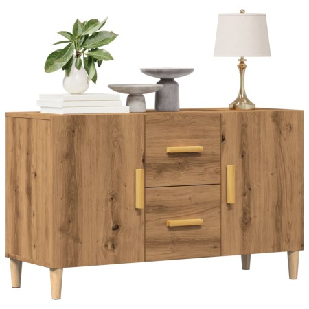 Aparador de madera de ingeniería roble artisan 100x36x60 cm by , Sideboards - Ref: Foro24-856903, Price: 95,53 €, Discount: %
