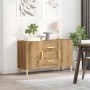 Aparador de madera de ingeniería roble artisan 100x36x60 cm by , Sideboards - Ref: Foro24-856903, Price: 95,53 €, Discount: %