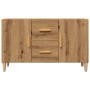 Aparador de madera de ingeniería roble artisan 100x36x60 cm by , Sideboards - Ref: Foro24-856903, Price: 95,53 €, Discount: %