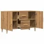 Aparador de madera de ingeniería roble artisan 100x36x60 cm by , Sideboards - Ref: Foro24-856903, Price: 94,09 €, Discount: %