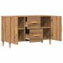 Aparador de madera de ingeniería roble artisan 100x36x60 cm by , Sideboards - Ref: Foro24-856903, Price: 95,53 €, Discount: %