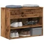 Banco zapatero madera ingeniería madera envejecida 60x30x45 cm von , Schuhregale und Schuhorganisatoren - Ref: Foro24-856754,...