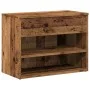 Banco zapatero madera ingeniería madera envejecida 60x30x45 cm von , Schuhregale und Schuhorganisatoren - Ref: Foro24-856754,...