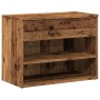 Banco zapatero madera ingeniería madera envejecida 60x30x45 cm von , Schuhregale und Schuhorganisatoren - Ref: Foro24-856754,...