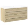 Set de muebles de baño 2 pzas madera contrachapada roble Sonoma von , Badezimmermöbel - Ref: Foro24-3325048, Preis: 309,58 €,...