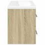 Set de muebles de baño 2 pzas madera contrachapada roble Sonoma von , Badezimmermöbel - Ref: Foro24-3325048, Preis: 309,58 €,...