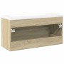 Set de muebles de baño 2 pzas madera contrachapada roble Sonoma von , Badezimmermöbel - Ref: Foro24-3325048, Preis: 309,58 €,...