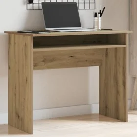 Escritorio de madera de ingeniería roble artisan 90x50x74 cm von , Schreibtische - Ref: Foro24-855977, Preis: 70,49 €, Rabatt: %