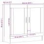 Armario libros madera ingeniería roble artisan 82,5x30,5x80 cm by , Bookcases and shelves - Ref: Foro24-856155, Price: 91,08 ...