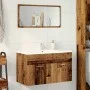Mueble de lavabo madera de ingeniería envejecida 80x38,5x46 cm by , Bathroom furniture - Ref: Foro24-856211, Price: 53,45 €, ...