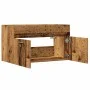 Mueble de lavabo madera de ingeniería envejecida 80x38,5x46 cm by , Bathroom furniture - Ref: Foro24-856211, Price: 53,45 €, ...