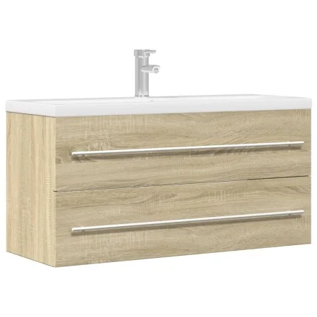 Armario para lavab contrachapada color roble 100x38,5x48 cm von , Badezimmermöbel - Ref: Foro24-856232, Preis: 67,01 €, Rabat...