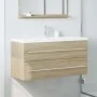 Armario para lavab contrachapada color roble 100x38,5x48 cm von , Badezimmermöbel - Ref: Foro24-856232, Preis: 67,01 €, Rabat...