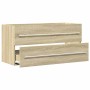 Armario para lavab contrachapada color roble 100x38,5x48 cm von , Badezimmermöbel - Ref: Foro24-856232, Preis: 66,72 €, Rabat...