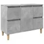Set muebles de baño 2 piezas madera contrachapada gris hormigón von , Badezimmermöbel - Ref: Foro24-3324949, Preis: 185,66 €,...