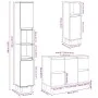 Set muebles de baño 2 piezas madera contrachapada gris hormigón von , Badezimmermöbel - Ref: Foro24-3324949, Preis: 185,66 €,...
