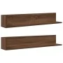Estantes de pared 2 uds madera roble marrón 100x16,5x16,5 cm von , Regale und Regale - Ref: Foro24-860046, Preis: 45,58 €, Ra...