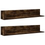 Estantes de pared 2 uds madera roble ahumado 100x16,5x16,5 cm von , Regale und Regale - Ref: Foro24-860044, Preis: 41,61 €, R...