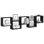 Estante cubo de pared 5 compartimentos madera ingeniería negro von , Regale und Regale - Ref: Foro24-859996, Preis: 63,89 €, ...