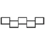 Estante cubo de pared 5 compartimentos madera ingeniería negro by , Shelves and shelves - Ref: Foro24-859996, Price: 62,56 €,...