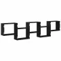Estante cubo de pared 5 compartimentos madera ingeniería negro by , Shelves and shelves - Ref: Foro24-859996, Price: 62,56 €,...