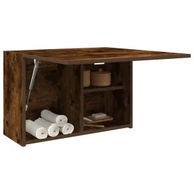 Mueble de pared baño madera ingeniería roble ahumado 60x25x40cm von , Badezimmerwaschtische - Ref: Foro24-860071, Preis: 47,0...