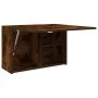 Mueble de pared baño madera ingeniería roble ahumado 60x25x40cm de , Tocadores de baño - Ref: Foro24-860071, Precio: 47,04 €,...