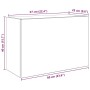 Mueble de pared baño madera ingeniería roble ahumado 60x25x40cm von , Badezimmerwaschtische - Ref: Foro24-860071, Preis: 49,0...
