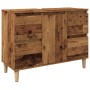 Mueble de lavabo madera ingeniería envejecida 80x33x60 cm by , bathroom vanities - Ref: Foro24-857126, Price: 90,93 €, Discou...