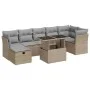 Set de sofás de jardín y cojines 8 piezas ratán sintético beige de , Conjuntos de jardín - Ref: Foro24-3327789, Precio: 527,9...