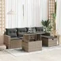 Set de muebles de jardín 6 pzas y cojines ratán sintético gris de , Conjuntos de jardín - Ref: Foro24-3327810, Precio: 404,58...