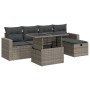 Set de muebles de jardín 6 pzas y cojines ratán sintético gris von , Gartensets - Ref: Foro24-3327810, Preis: 410,47 €, Rabat...