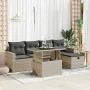 Set de sofás de jardín 6 pzas y cojines ratán sintético gris von , Gartensets - Ref: Foro24-3327812, Preis: 449,60 €, Rabatt: %