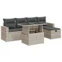 Set de sofás de jardín 6 pzas y cojines ratán sintético gris von , Gartensets - Ref: Foro24-3327812, Preis: 449,60 €, Rabatt: %