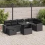 Set de sofás de jardín y cojines 8 piezas ratán sintético negro by , Garden sets - Ref: Foro24-3327825, Price: 554,46 €, Disc...