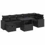 Set de sofás de jardín y cojines 8 piezas ratán sintético negro by , Garden sets - Ref: Foro24-3327825, Price: 554,46 €, Disc...