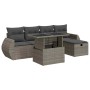 Set de muebles de jardín 6 pzas y cojines ratán sintético gris by , Garden sets - Ref: Foro24-3327890, Price: 492,55 €, Disco...