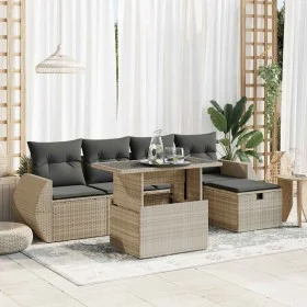 Set de sofás de jardín 6 pzas y cojines ratán sintético gris by , Garden sets - Ref: Foro24-3327892, Price: 531,59 €, Discoun...
