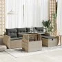 Set de sofás de jardín 6 pzas y cojines ratán sintético gris von , Gartensets - Ref: Foro24-3327892, Preis: 531,59 €, Rabatt: %
