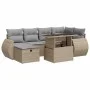 Set sofás de jardín 7 piezas y cojines ratán sintético beige von , Gartensets - Ref: Foro24-3327899, Preis: 509,92 €, Rabatt: %