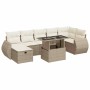 Set de sofás de jardín y cojines 8 piezas ratán sintético beige von , Gartensets - Ref: Foro24-3327908, Preis: 597,69 €, Raba...