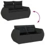 Set de sofás de jardín con cojines 9 pzas ratán sintético negro von , Gartensets - Ref: Foro24-3327915, Preis: 611,95 €, Raba...