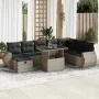 Set de sofás de jardín con cojines 9 pzas ratán sintético gris von , Gartensets - Ref: Foro24-3327920, Preis: 594,06 €, Rabat...