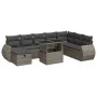 Set de sofás de jardín con cojines 9 pzas ratán sintético gris von , Gartensets - Ref: Foro24-3327920, Preis: 594,06 €, Rabat...