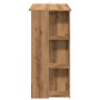Mesa alta con estante madera roble artisan 102x50x103,5 cm von , Küchen- und Esstische - Ref: Foro24-856761, Preis: 90,15 €, ...