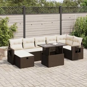 Set sofás de jardín 8 piezas y cojines ratán sintético marrón von , Gartensets - Ref: Foro24-3327873, Preis: 555,75 €, Rabatt: %