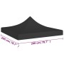 Schwarzes Festzelt-Dach 2x2 m 270 g/m² von vidaXL, Abdeckungen für Zelte und Pavillons - Ref: Foro24-315347, Preis: 31,24 €, ...